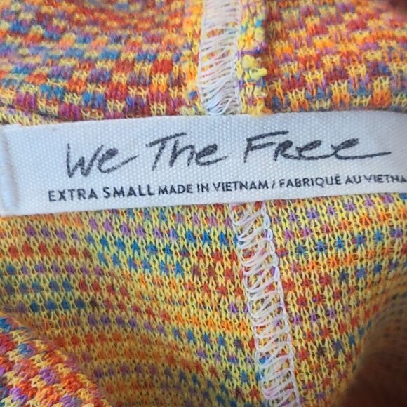 Free People Sunny Days Women’s Turtleneck Sweater Top Orange Size XS Long Sleeve - Picture 7 of 9